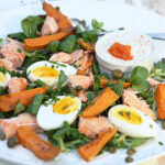 Laxsallad med morötter