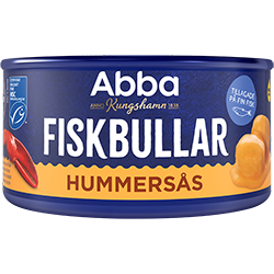 Fiskbullar i hummersås - Abba