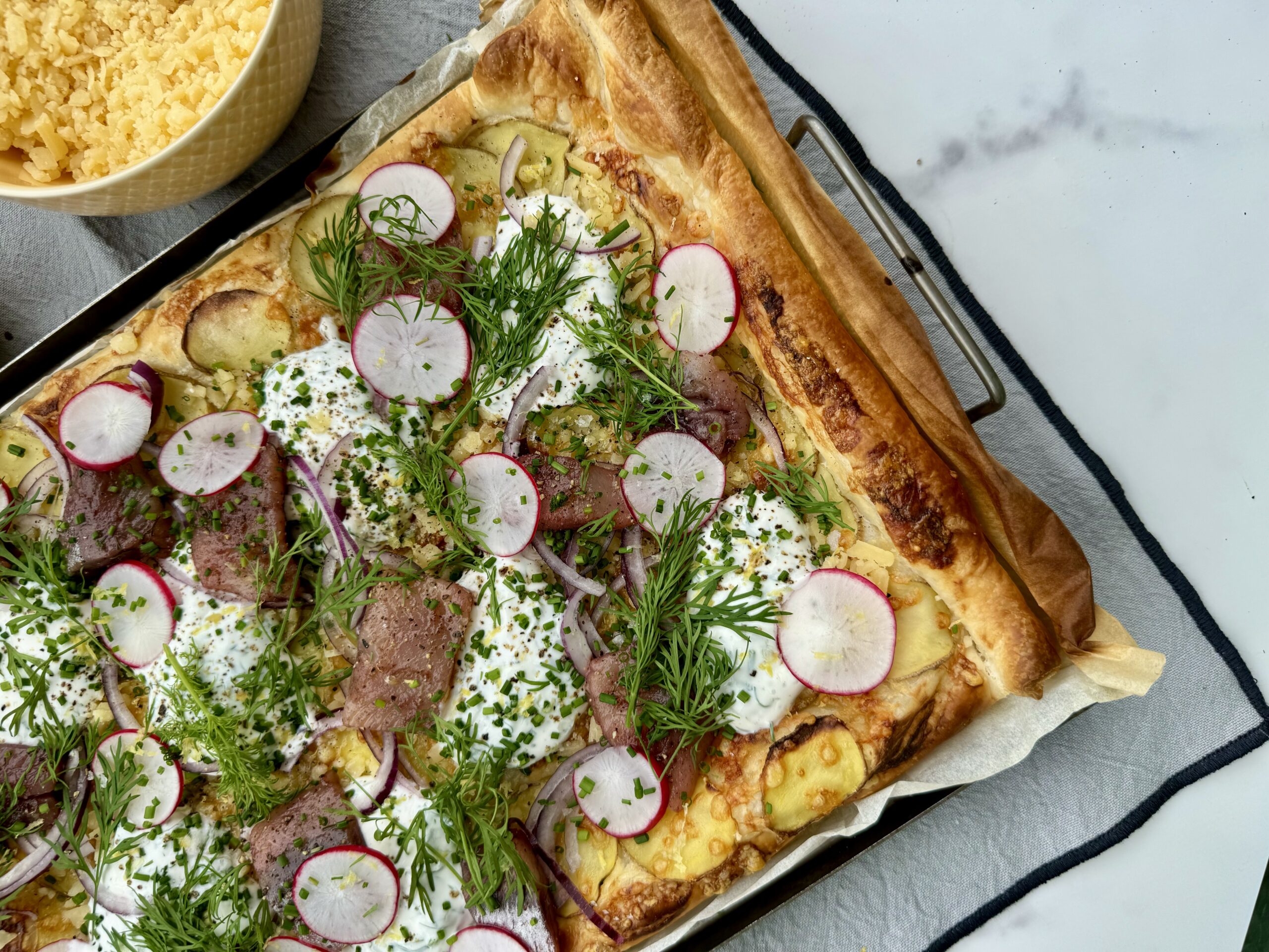 Midsommarpizza med Abba Mästarmatjes