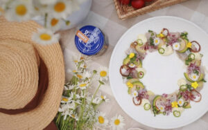 Sillkrans med jalapeños och limemajonnäs